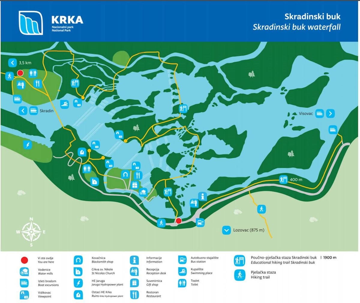 krka national park kwoasi kat jeyografik