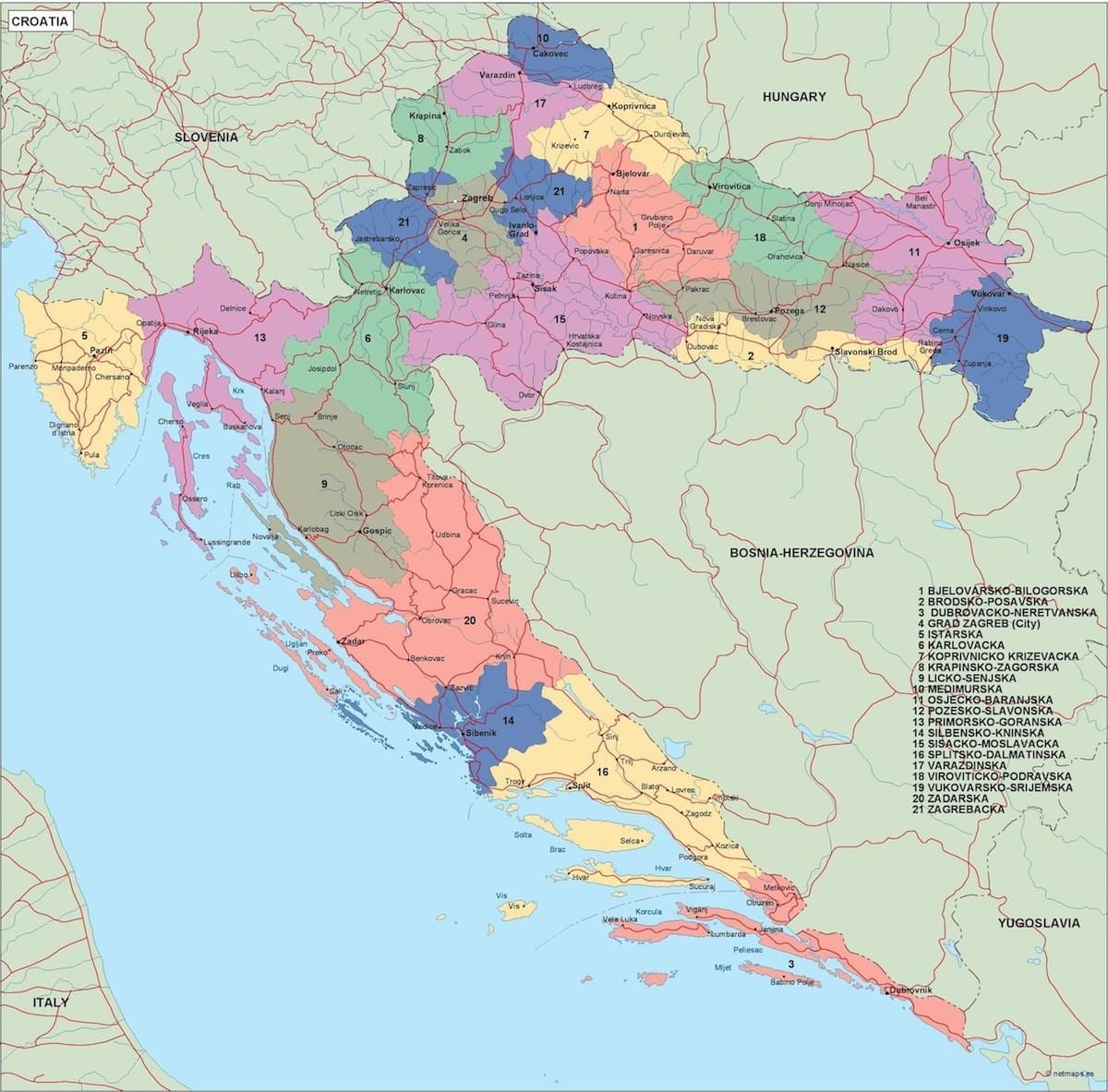 kat jeyografik nan kwoasi politik