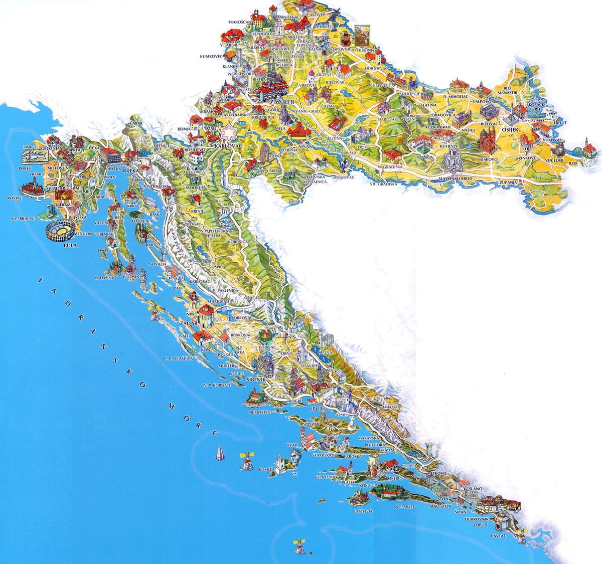 kwoasi atraksyon kat jeyografik