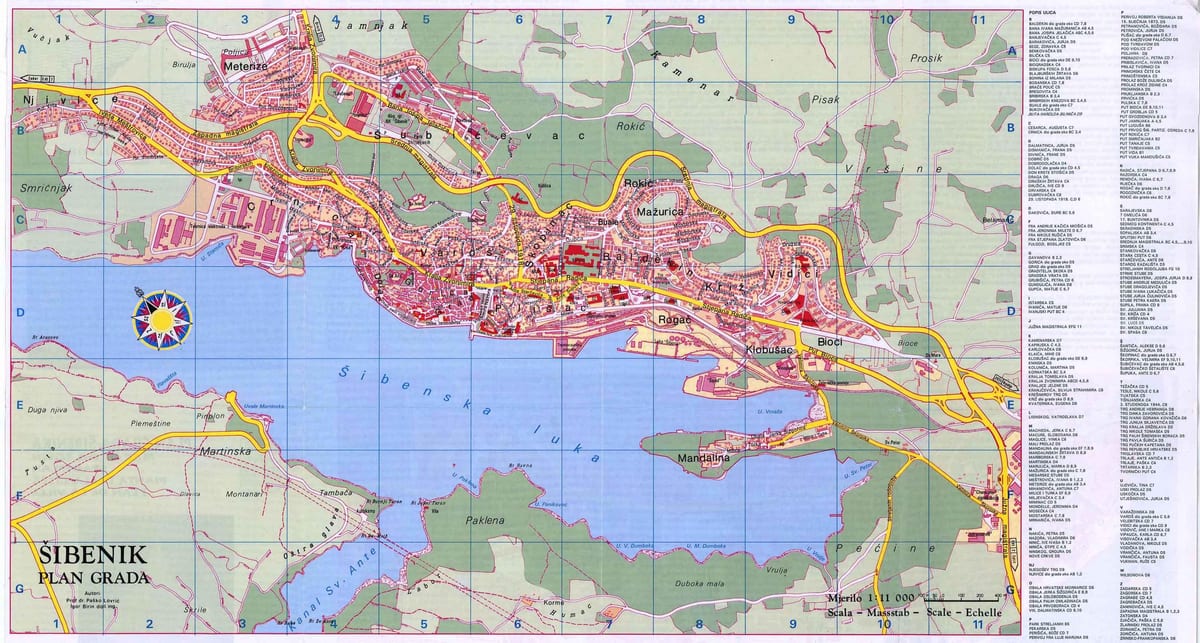 kat jeyografik nan kwoasi, sibenik
